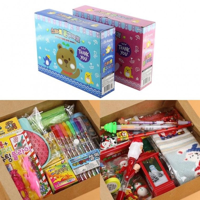 럭키 박스 랜덤 문구 세트 어린이집 유치원 초등 학교 학원 단체 선물