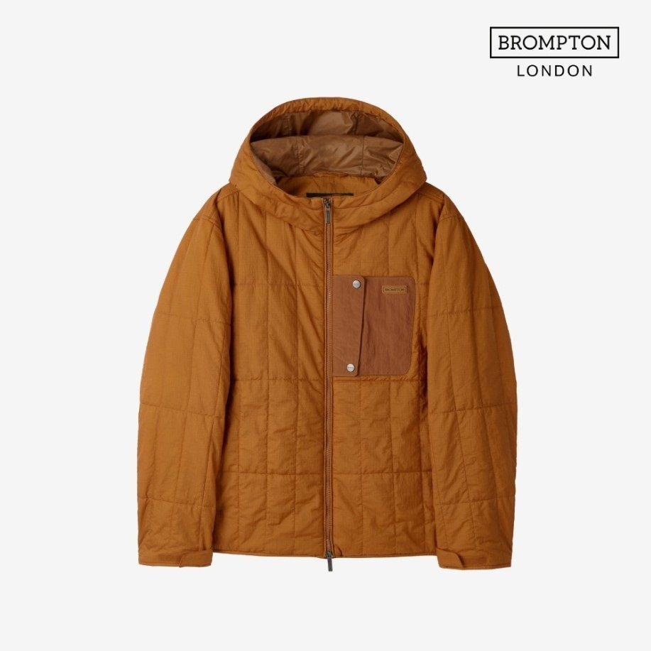 [롯데백화점] 브롬톤 런던 남녀공용 사각 퀼팅 패딩 점퍼 오렌지_P254UPD130 LE1220465160