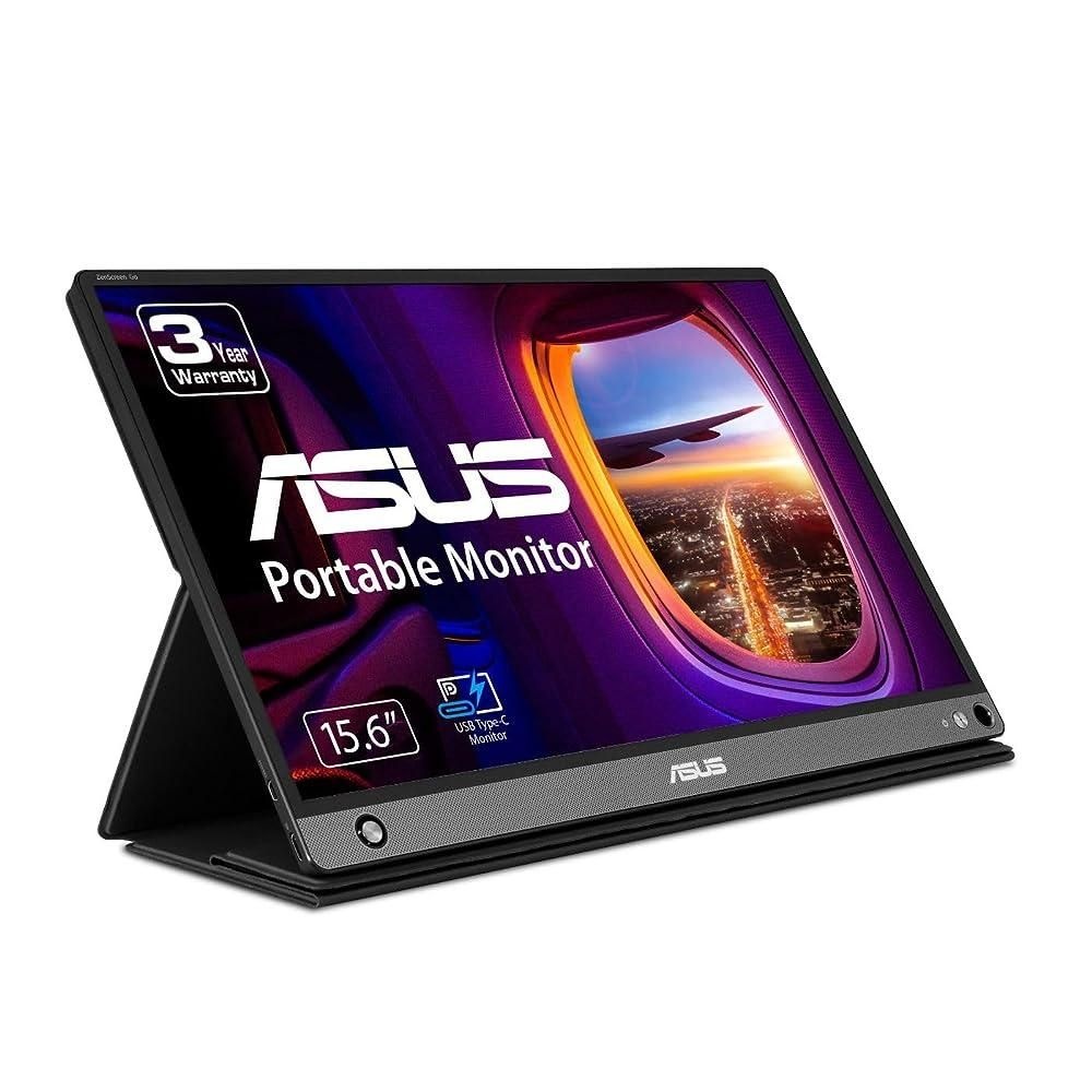 [해외] ASUS 젠 스크린 고 MB16AHP 15.6인치 휴대용 모니터 풀 HD IPS 아이 케어, 마이크로 HDMI USB Type-C 포함