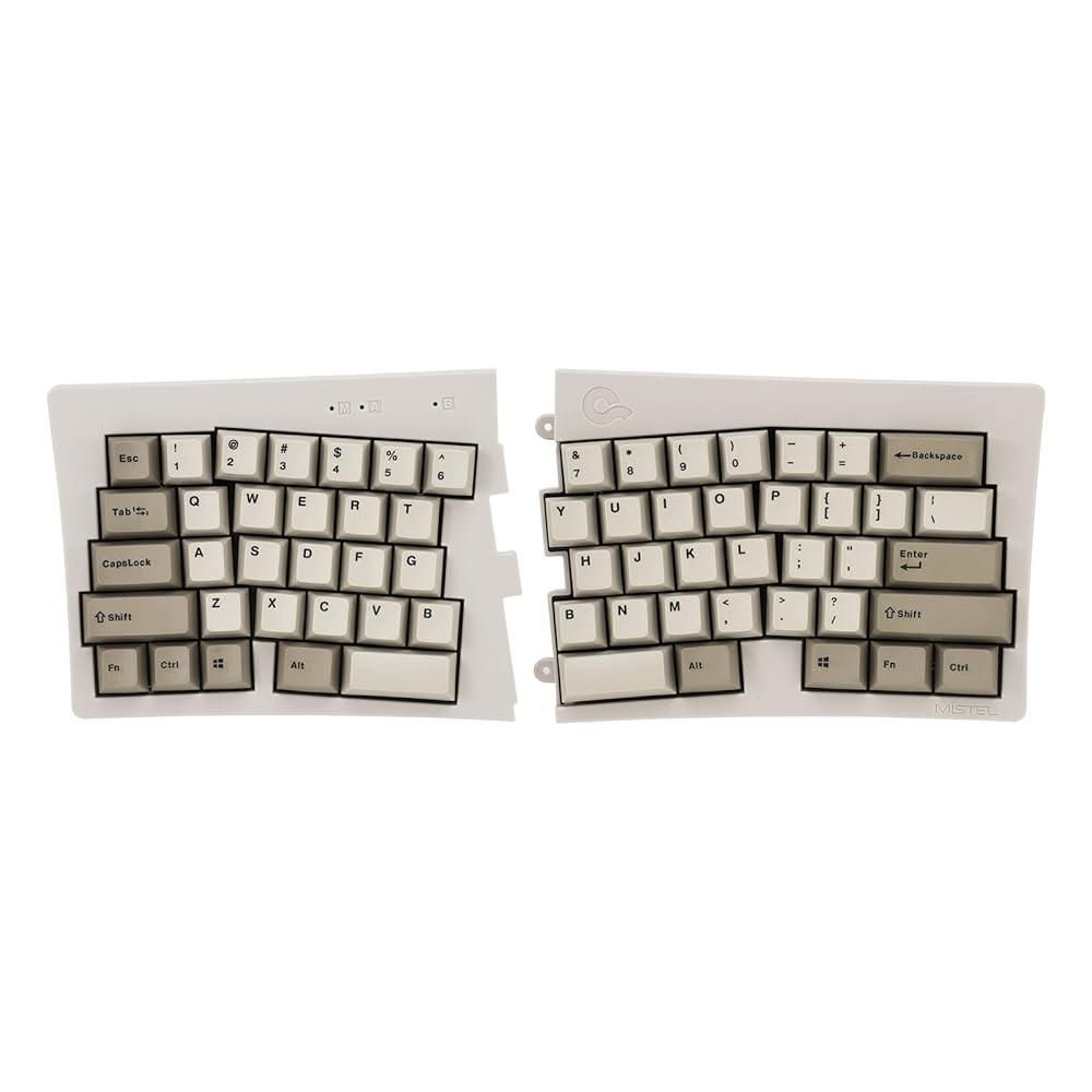 [해외] BAROCCOMiSTEL MD600 Alpha BT Rhino Non-RGB, TKL 인체 공학적 기계식 키보드, 60% 스플릿 앨리스 레이아웃, PBT 더블 샷 키캡, 블