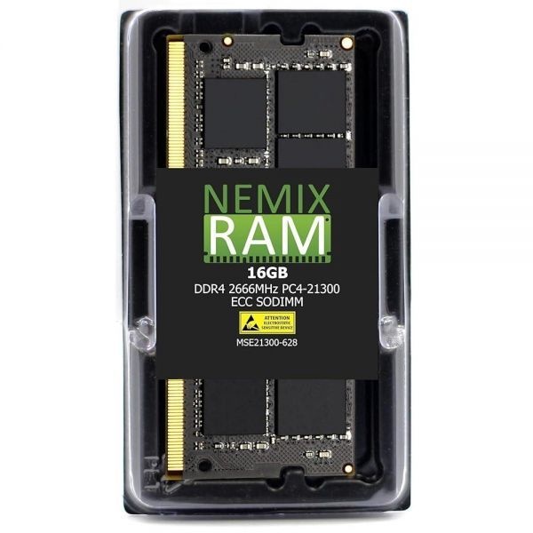 [해외] NEMIX RAM 16GB(1X16GB) DDR4 2666MHZ PC4-21300 2Rx8 1.2V CL19 260핀 ECC 언버퍼드 SODIMM NAS 메모리 Synology