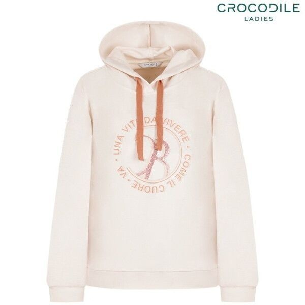 [크로커다일레이디 (패플)] [크로커다일레이디]크로커다일레이디 (C르S티에스104) 컬러믹스매치 원포인트 후드 티