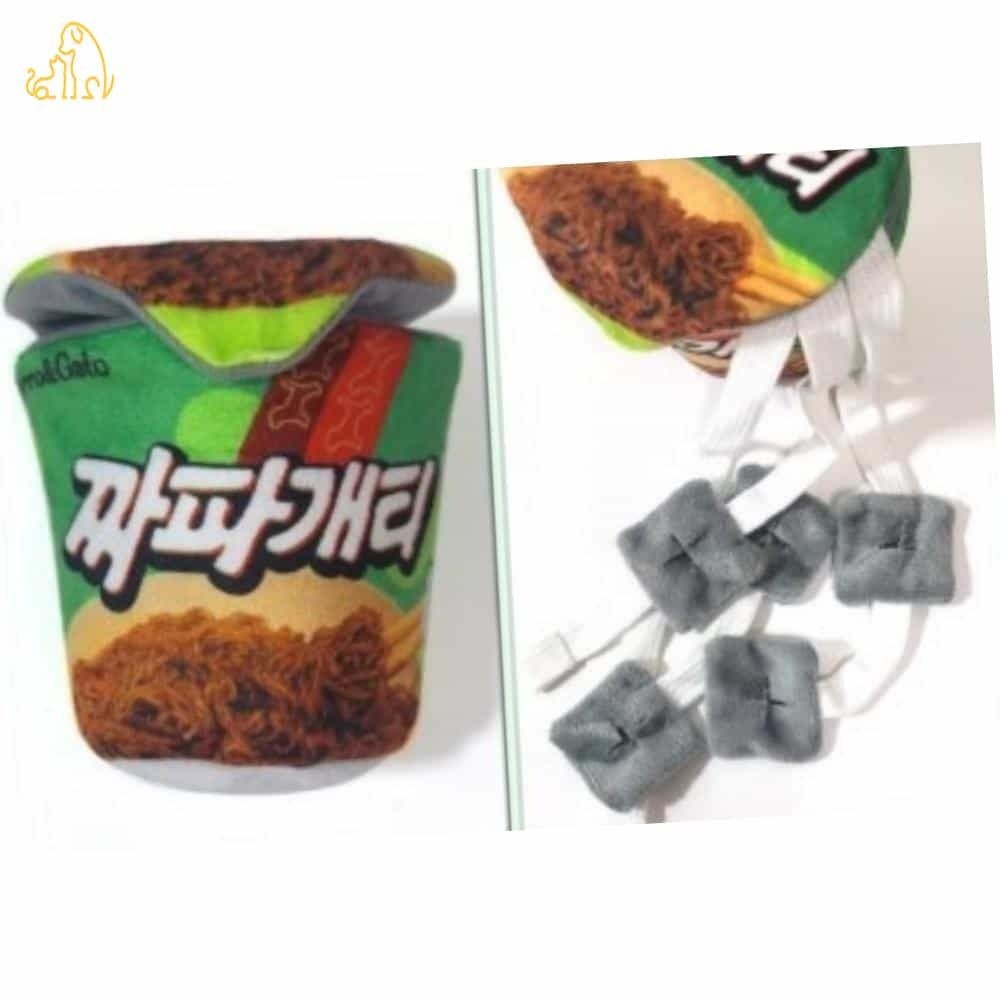PICK 페로가토 짜파개티 반려견최애장난감 강아지간식놀이장난감 멍멍이컵라면모양장난감