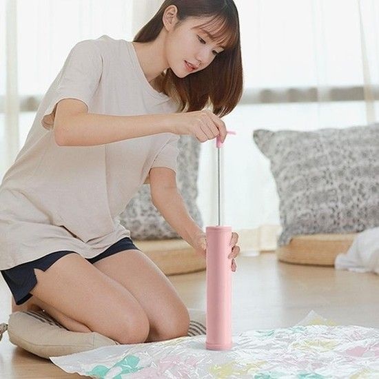 에어 압축펌프 이불 위생 압축팩 의류정리 진공압축기 옷장정리 에어펌프 이불압축팩 의류압축팩