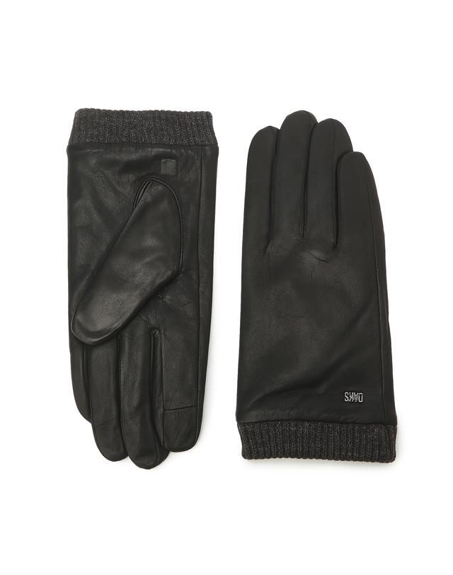 [롯데백화점] 닥스 ACC YD [21FW] [남성장갑]블랙 니트시보리 가죽 스마트폰 터치 남성장갑DCGV1F149 LE1208101984