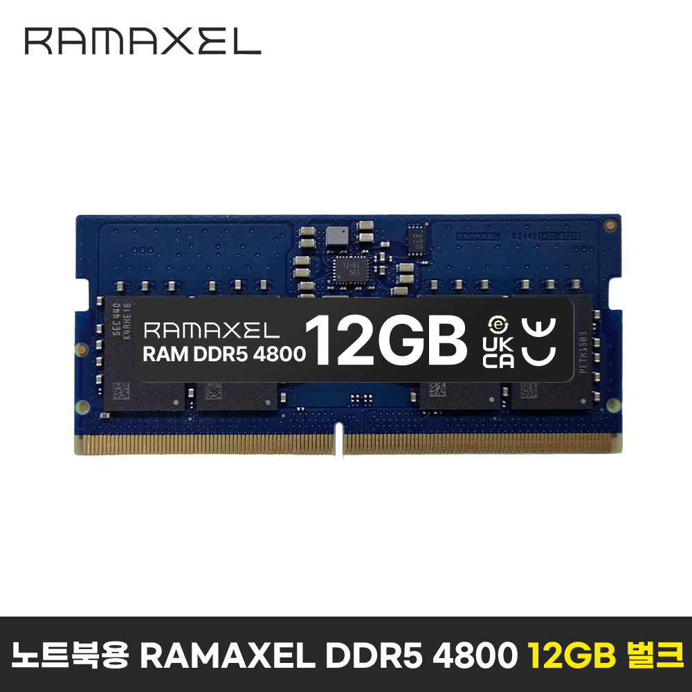 RAMAXEL 노트북용 RAM DDR5 4800MHz 12GB 벌크 ED