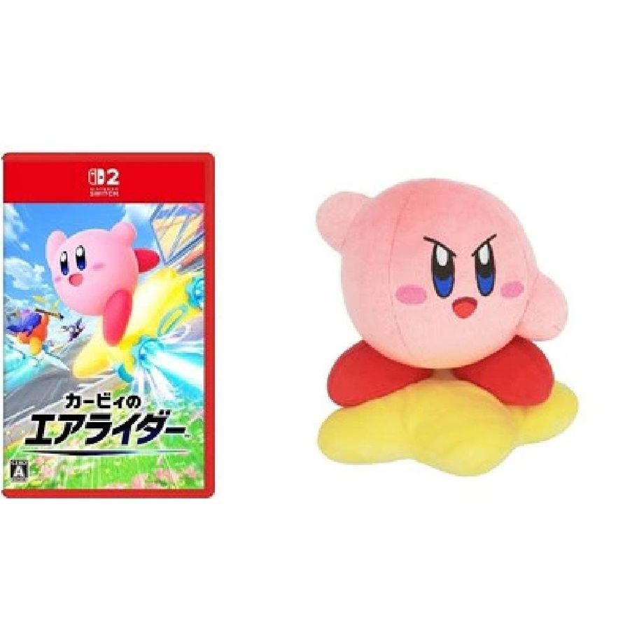 [해외] 닌텐도 스위치2 커비의 에어라이더 특전 커비 봉제인형 S 워프스타 11월 20일 발매