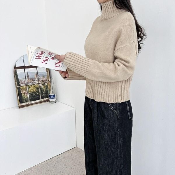 [하프클럽]모노무드 CAT 1059 여자 멜로 포근목폴라니트 꽈