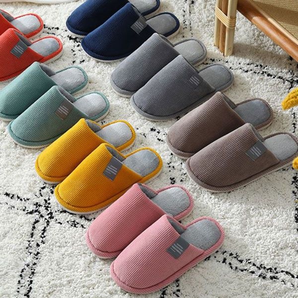 상품상세참조 M EVA 털 실내화 퍼 융털 겨울 거실화 패딩 슬리퍼 탈부착 골지 자수 기모