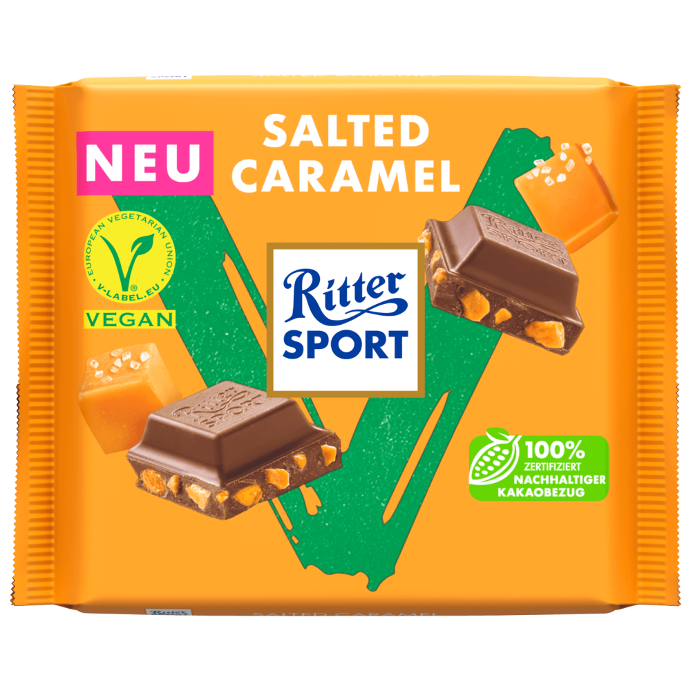 리터락커 리터 Ritter 스포츠 솔티드 카라멜 비건 초콜릿 100g