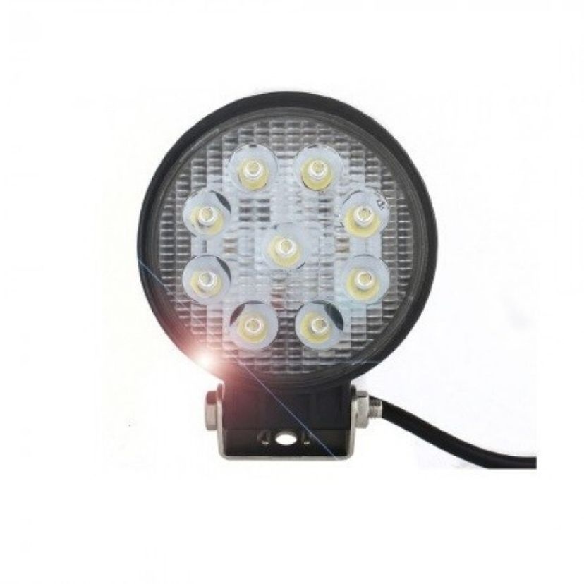 4D커버장착 12V24V 전용 27W써치라이트 원형 확산형