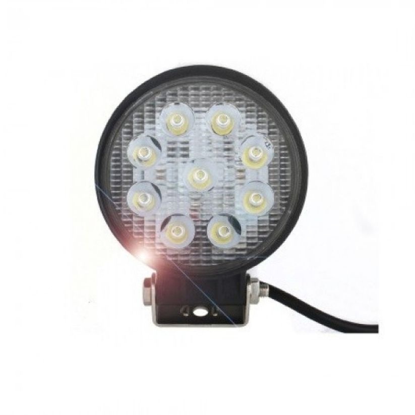 4D커버장착 12V24V 전용 27W써치라이트 원형 집중형