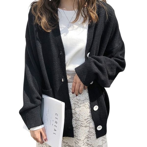 모노무드 [하프클럽]모노무드 쌀쌀한계절 레귤러핏 베이직 긴팔티셔츠 브이넥가디건