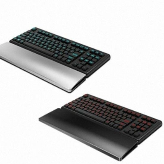 비치온키보드 손목 받침대 (VN2-WPA36) 알루미늄 블랙 마우스패드장패드 게이밍마우스패드