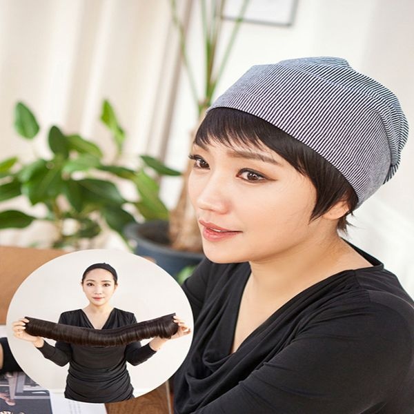 가발 여자부분가발 모자가발 간편 벨크로 띠가발