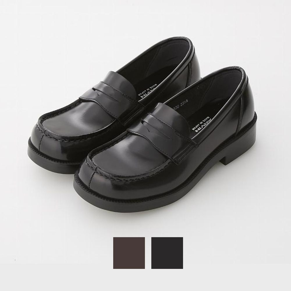 하루타 [해외] 하루타 HARUTA 여성 PU 스퀘어토 페니로퍼 HS-4900 블랙 자메이카