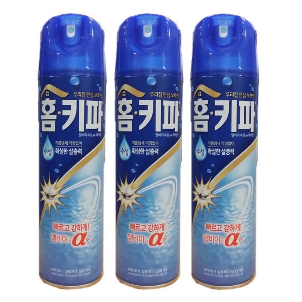 모기약 뿌리는모기약 홈기파 엘비이 수성 스프레이 에어졸 3개 모기제거제