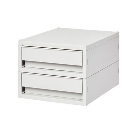 중형 서랍형 소품 정리함 홈 오피스 데스크정리 2단 인테리어 시스맥스 수납박스 SYSMAX