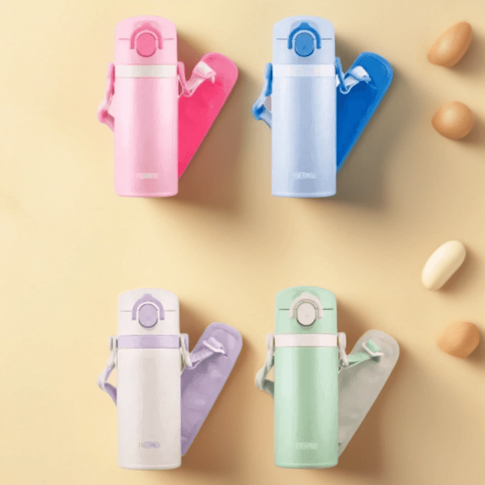 every1shop협력사 써모스 보온보냉 마이 디자인 보틀 스트랩 원터치 타입 350ml 밀폐력좋은