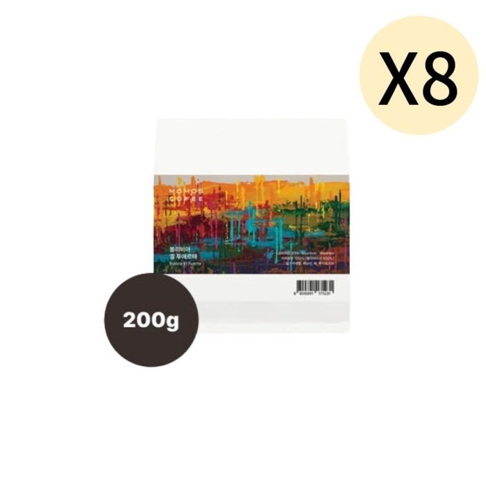 모모스커피 모모스커피 분쇄 원두 볼리비아 엘푸에르테 200g X 8