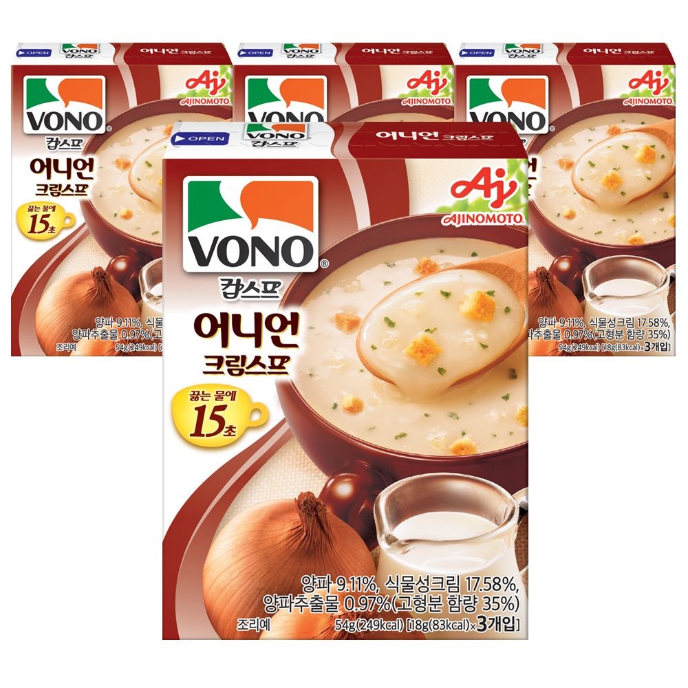 보노 컵 스프 어니언 크림스프 스프 54g x 4개