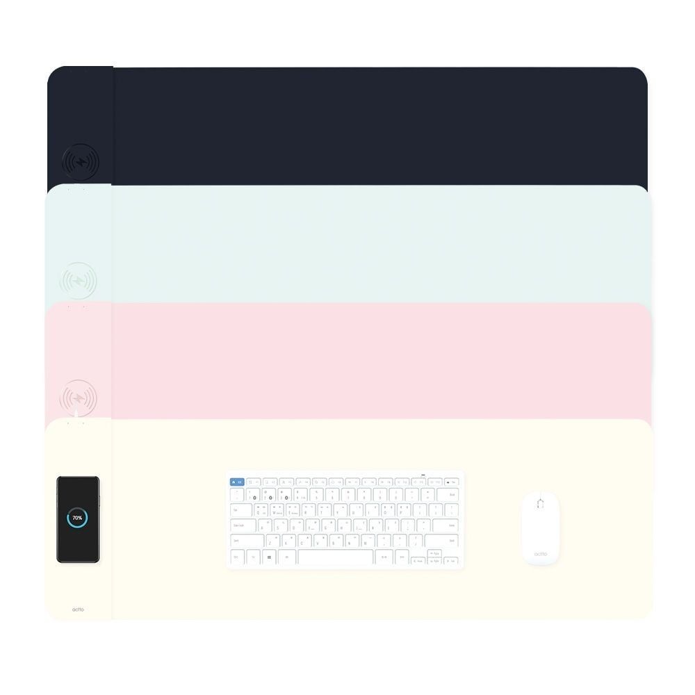 WG366 OEM 장마우스 충전 고속 데스크 장패드 매트 무선충전마우스패드