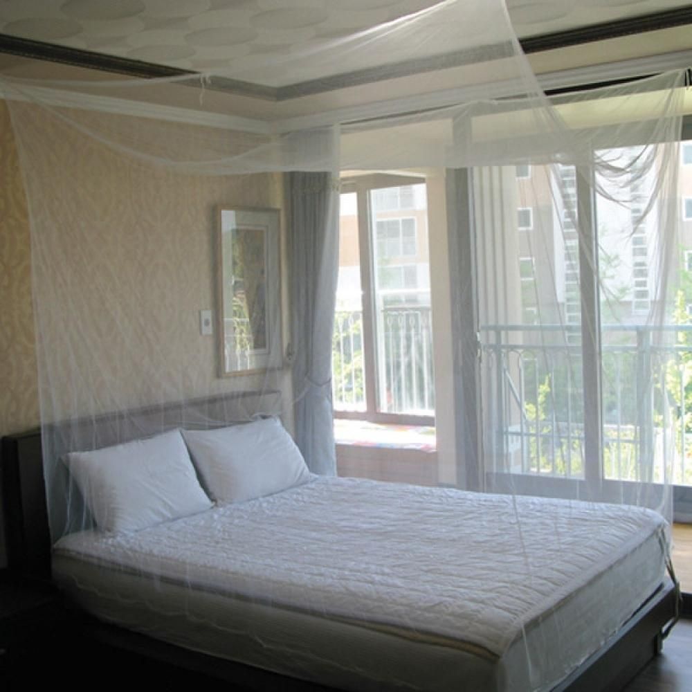 Well 심플 사각 모기장(화이트)(대) 침대모기장