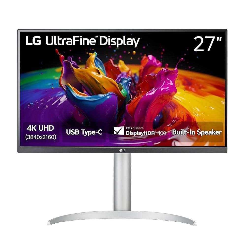 LG전자 [해외] LG 27UP850K-W 27인치 울트라파인 4K UHD (3840 x 2160) IPS 컴퓨터 모니터, 60Hz, 5ms, DisplayHDR 400, 내장 스피커, HDMI, 디스플레