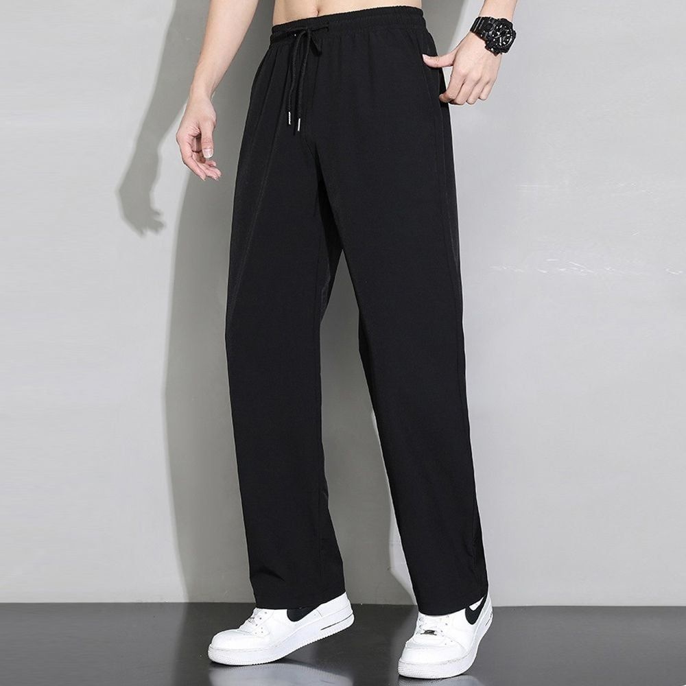 협력업체 남자 시원한 일자 긴바지 작업복 업무복 밴딩 팬츠