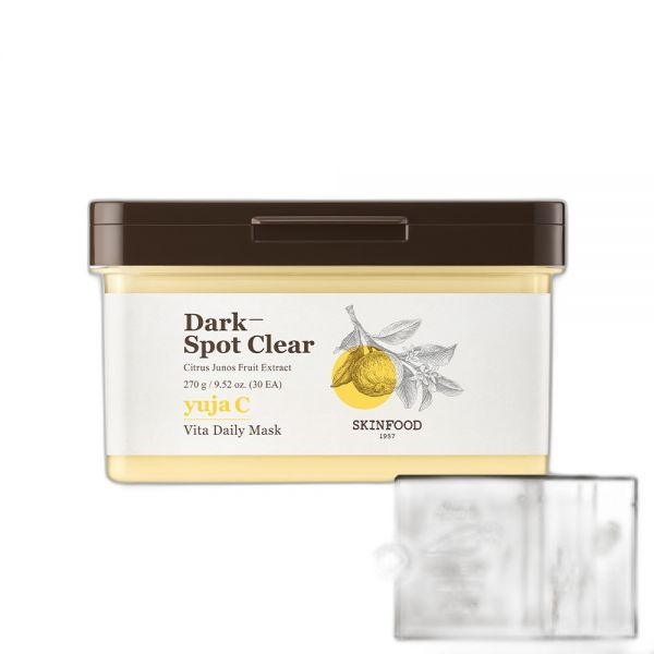 스킨푸드 스킨푸드미나리폼30ml증정 유자 씨 비타 데일리 3분 퀵 생기쏙 마스크 30매_유자