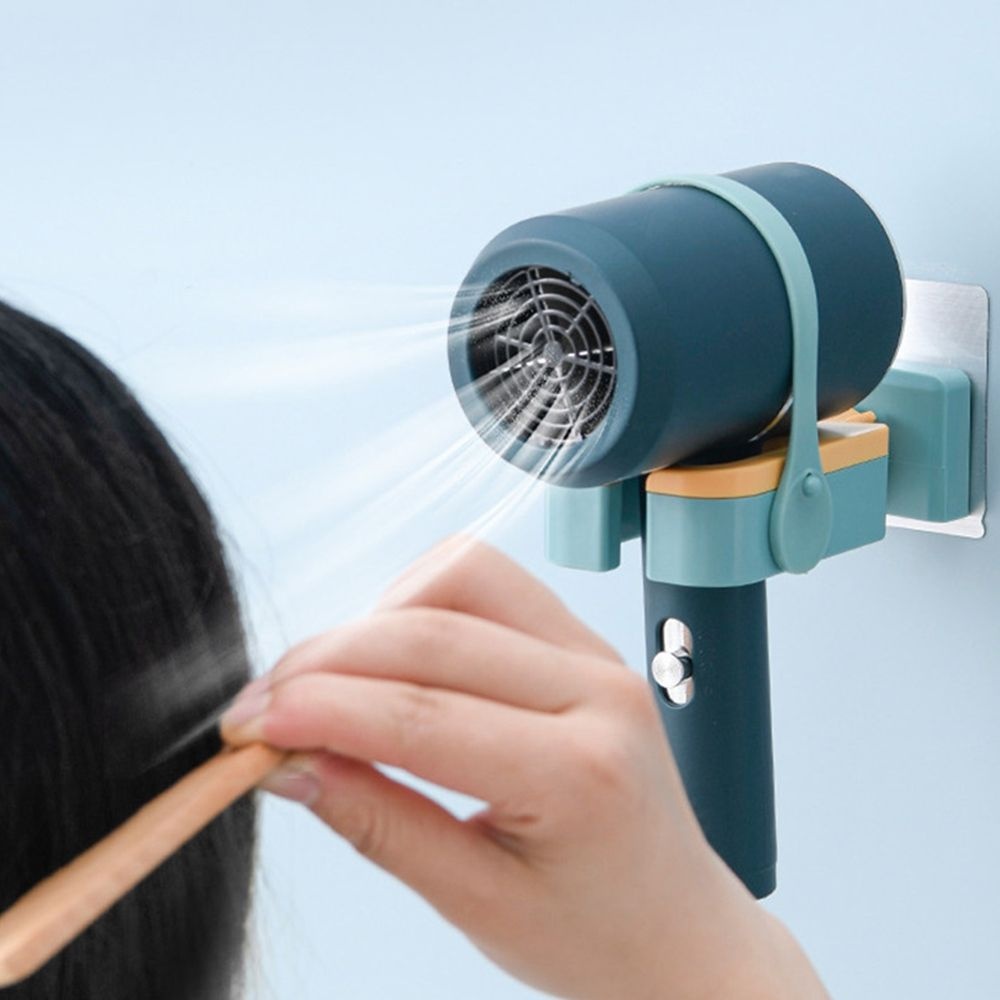 헤어 드라이기홀더 머리말리기 각도조절되는 고정거치대 부착식