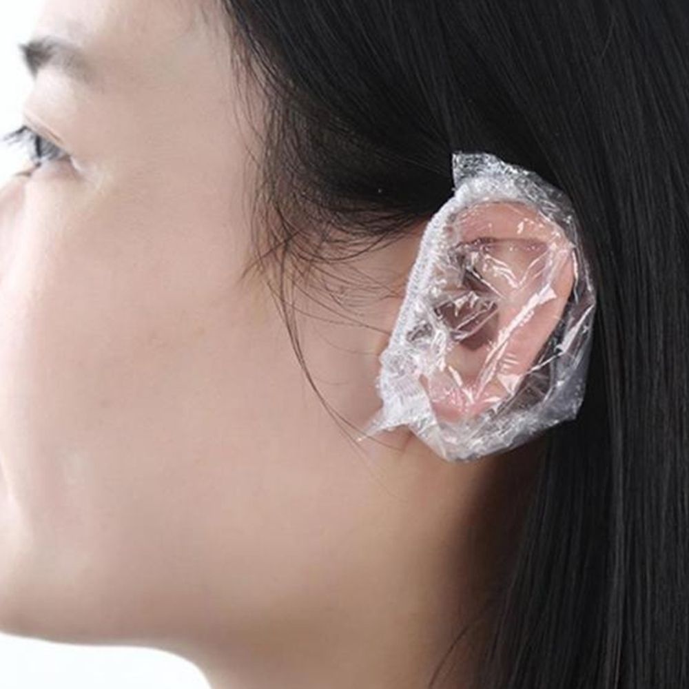 염색할때 귀비닐커버 100P 귀에물안들어가게 하는방법 샤워이어캡 귀보호