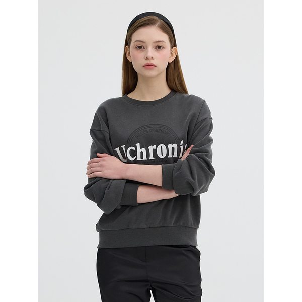 올리브데올리브 레터링 프린팅 루즈핏 스웻 티셔츠 OW5SE170 716203