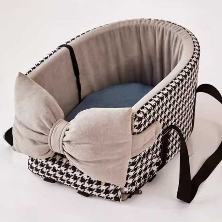 [해외] 소형견 고양이 카시트 분리 휴대용 이동 캐리어 세척