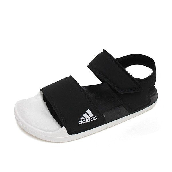 아디다스 아디다스 [아디다스] 아딜렛 남성 스포츠 여름 샌들 아쿠아슈즈 블랙화이트 HP3006