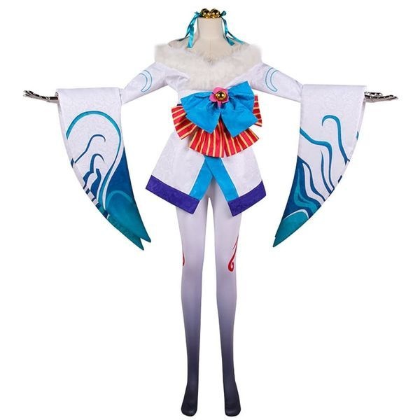 [하프클럽]모노무드 교복몰 L_L 구미호 0리 방울 빅리본 코스프레 세트