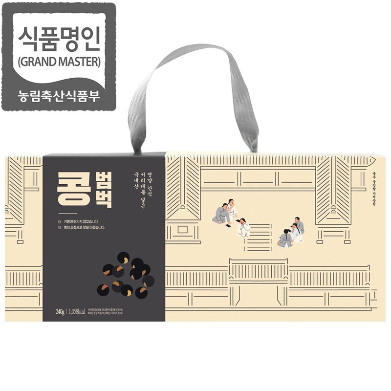 [오늘출발] 강봉석 명인조청 콩범벅 10gx24개입 선물용/국내산 콩강정 땅콩강정/전통과자 한과 강정 명절선물세트