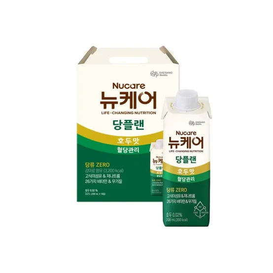 [딜크릿] (1000개한정) 뉴케어 당플랜 호두맛 200mlx16팩, 1박스