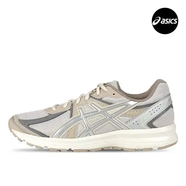아식스 조그 100S 남자 여성 운동화 오트밀 퓨어 실버 1203A684-250 761634