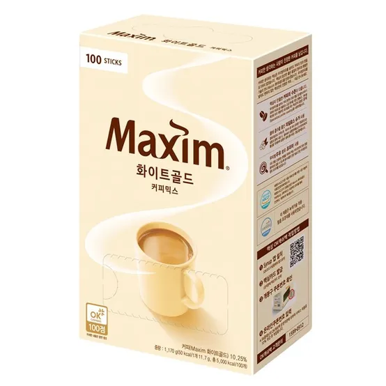 맥심 화이트골드 커피믹스 100개입 1.170KG (1개)