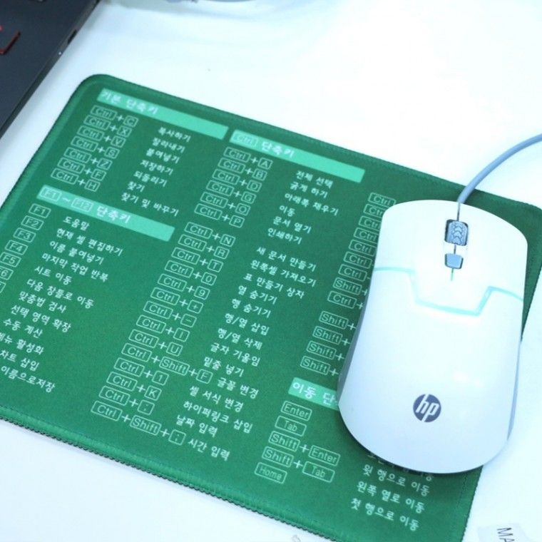 패드플러스 사무용키보드단축참고패드 엑셀단축키마우스패드