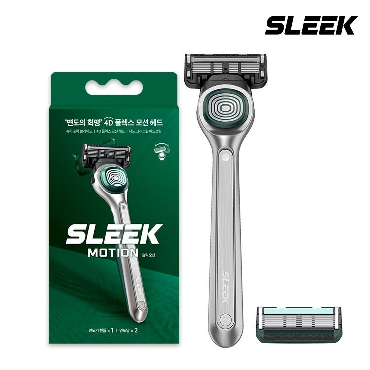 슬릭 SLEEK 슬릭 모션 면도기 2UP (기1+날2)