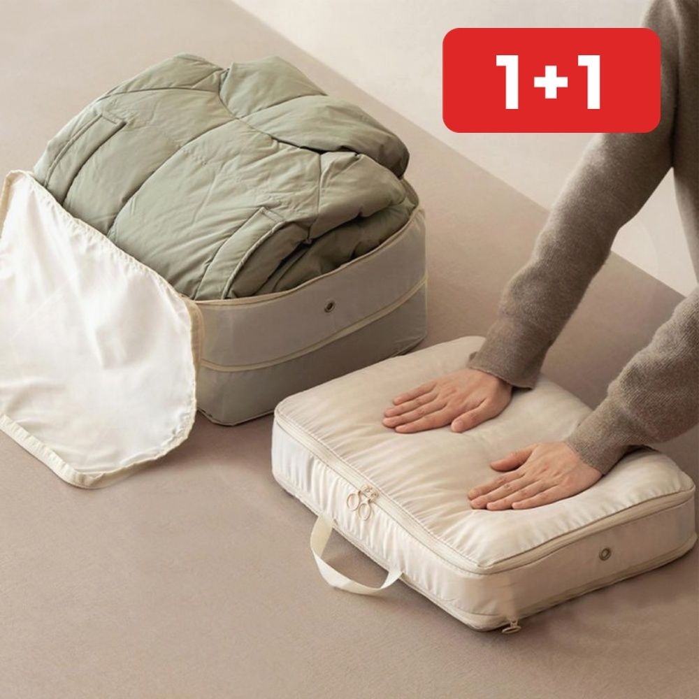 여행용 압축 파우치 캐리어 짐싸기 옷 부피줄이기 정리함 1+1