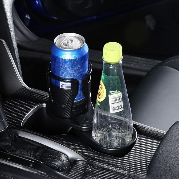 차량용컵홀더(확장형) 투인원 자동차용품 수납거치대 경차 텀블러 트레이 확장형 뒷좌석 커플