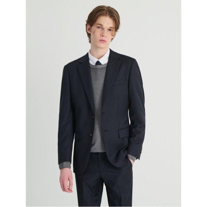 로가디스 울 솔리드 레귤러핏 수트  네이비  RX4701PC1R