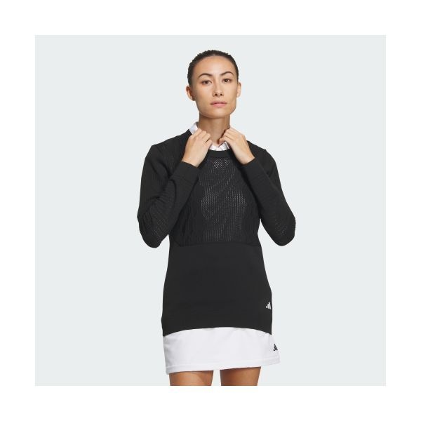 ADIDAS GOLF &lt;매장정품&gt; ADIDAS 아디다스 GOLF 프라임니트 그라데이션 패턴 롱 슬리브 크루넥 풀오버 IN6609 682817