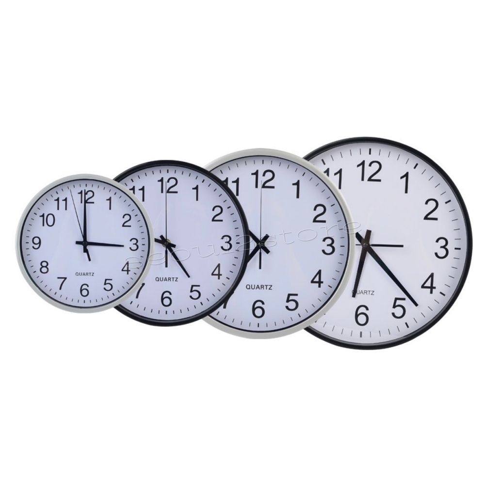서울상점 클래식 무소음 원형 벽시계 학교벽시계 건전지시계 가정용벽시계