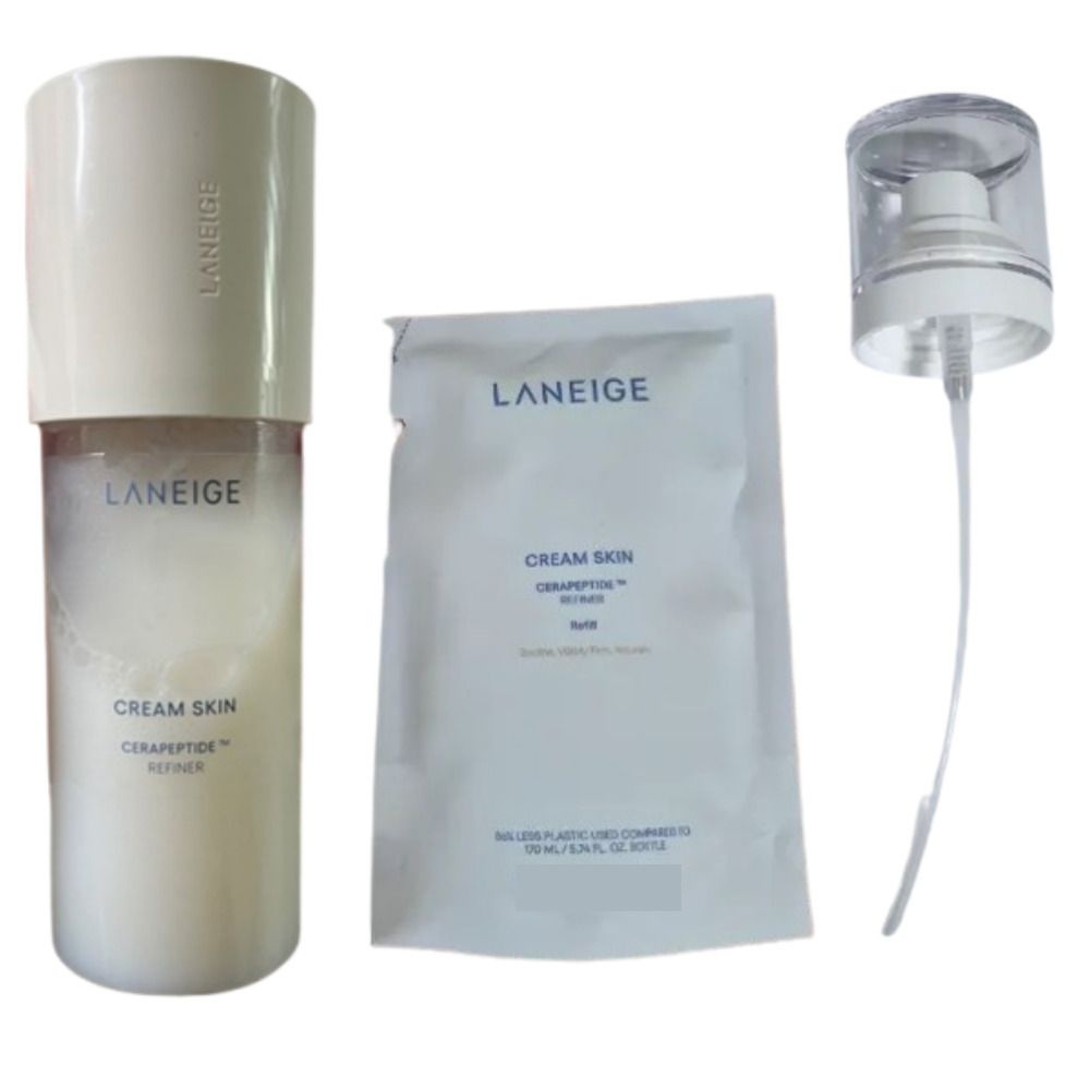 라네즈 크림스킨 본품+리필+미스트 펌프 보습 스킨 토너 (Lkn)