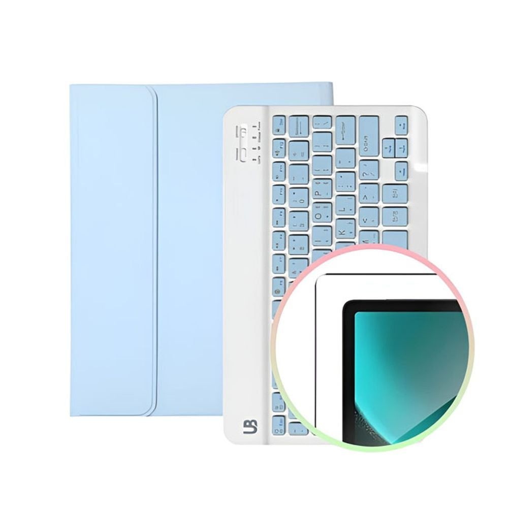 (주)유비코퍼레이션 갤럭시탭A9 플러스 키보드 케이스+액정 보호필름 1매