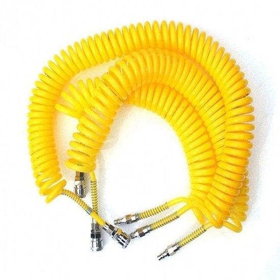 에어 호스 우레탄발광 10m 코일 에어건호스 코일호스 에어건호스 우레탄호스 에어호스